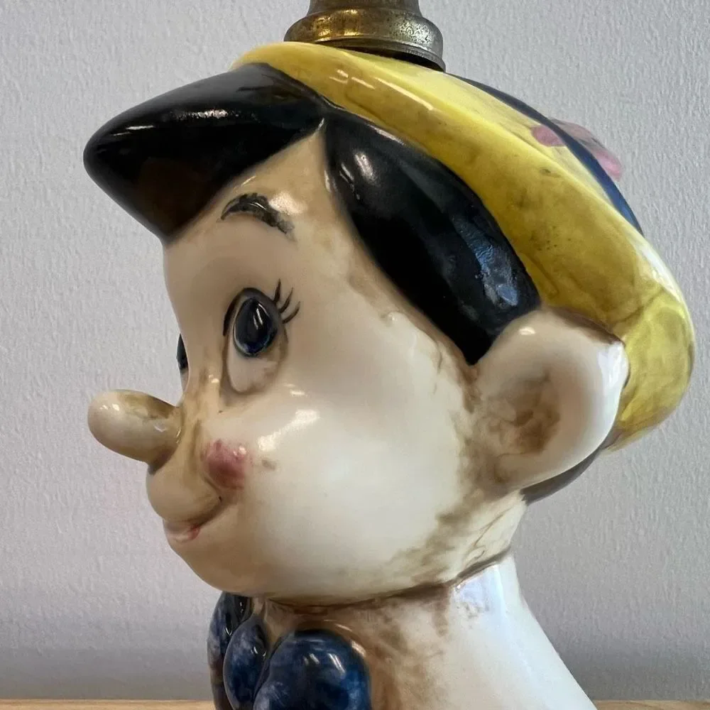 Vintage 70’s Walt Disney World Productions Pinocchio Portable Lamp Rare Tested - Picture 6 of 15